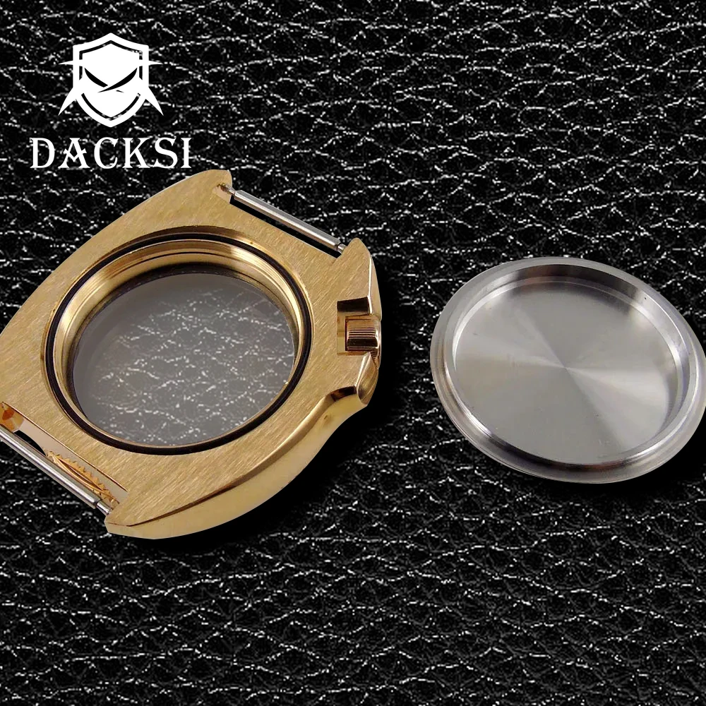 DACKSI 44mm Solid CUSN8 Bronze 200M Dive Watch Case Sapphire Glass Ceramic Bezel Fit NH35 NH36 ETA2824 ST2130 Automatic Movement