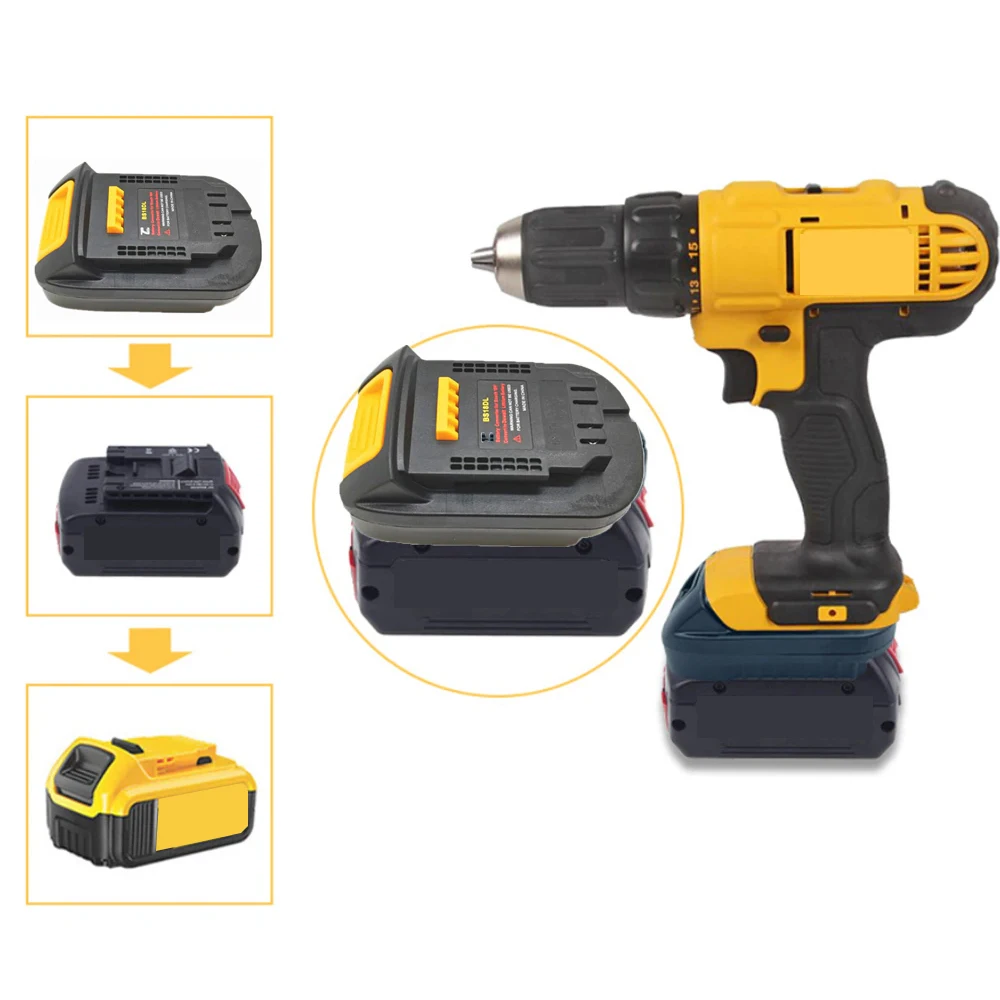 

BS18DL Battery Adapter For Bosch 18V Battery Use For Dewalt 18V/20V Li-Ion Battery Power Tools Converter