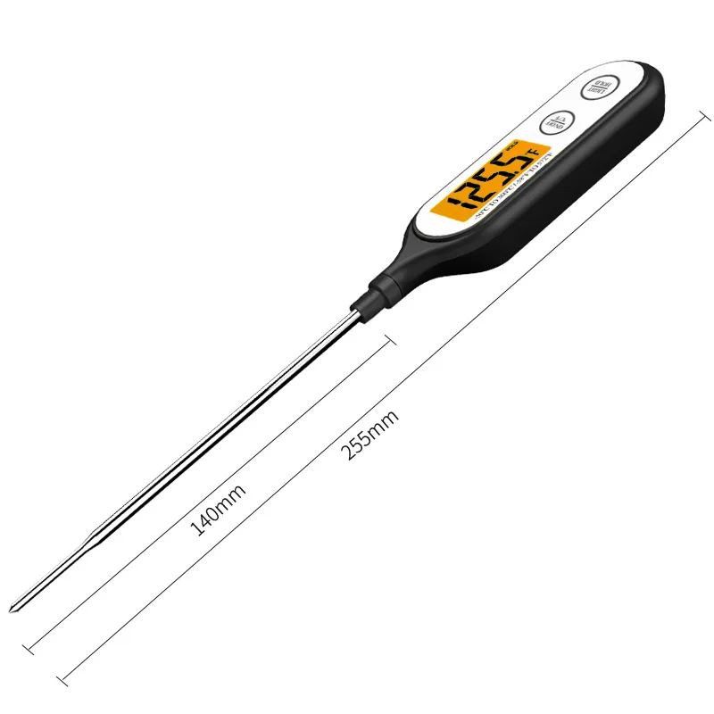 Fast-read Digital Meat BBQ Thermometer Waterproof Food-grade Probe Kitchen Temperature Meter Gauge Milk Coffee Temp Measurement