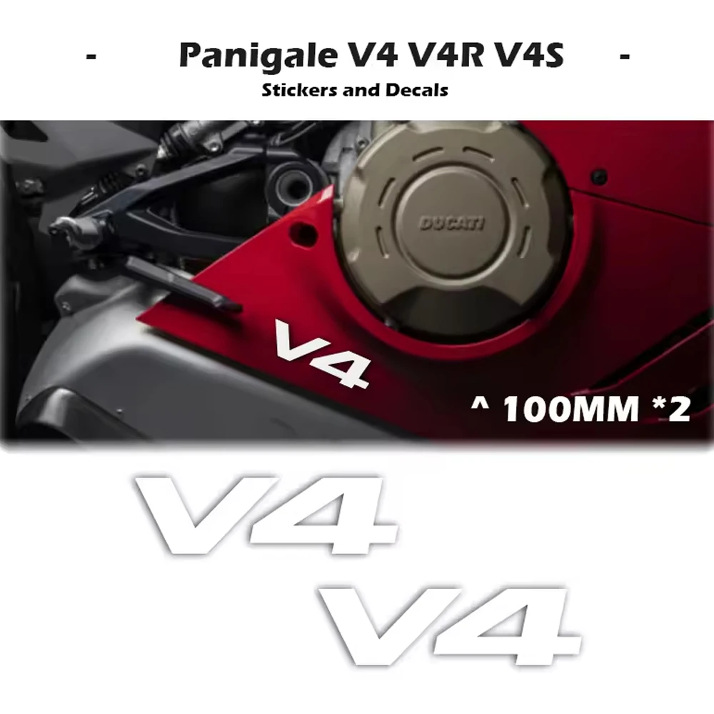 For Ducati Panigale V4 V4S V4R V4SP Engine Fairing Protection Sticker Logo Decal Custom Color Hollow Design