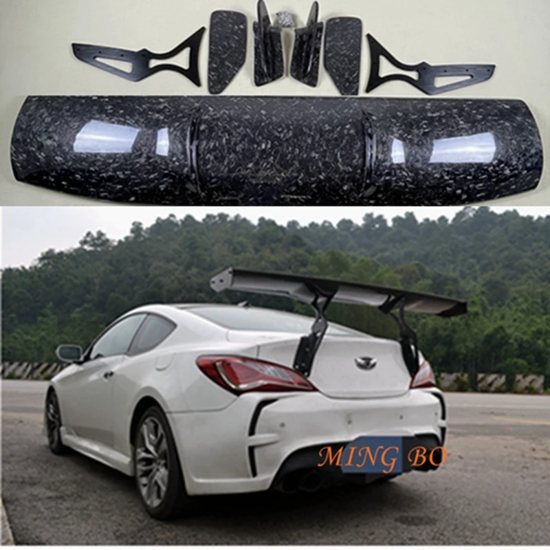 

FOR Hyundai Genesis Coupe Carbon fiber Rear Spoiler Trunk wing FRP Forged carbon