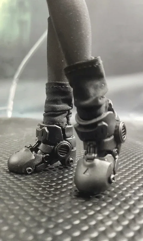 1/6 acessórios de soldado feminino modelo de sapatos blindados sólidos para figura de ação de 12"