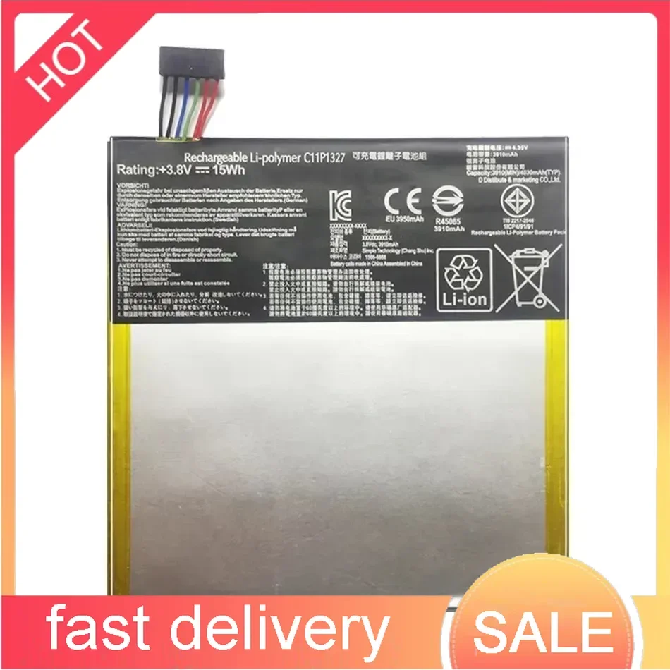 

Аккумулятор для планшета Asus Fonepad 7 FE170CG ME170C FE170 Fonepad7 K017 K012 C11P1327 3910 мАч Высокопроизводительный