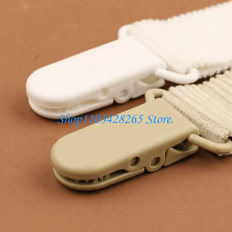 4xHorizontal Striped Pacifiers Chain Pacifiers Clip Holder Strap for Toddlers G2TE