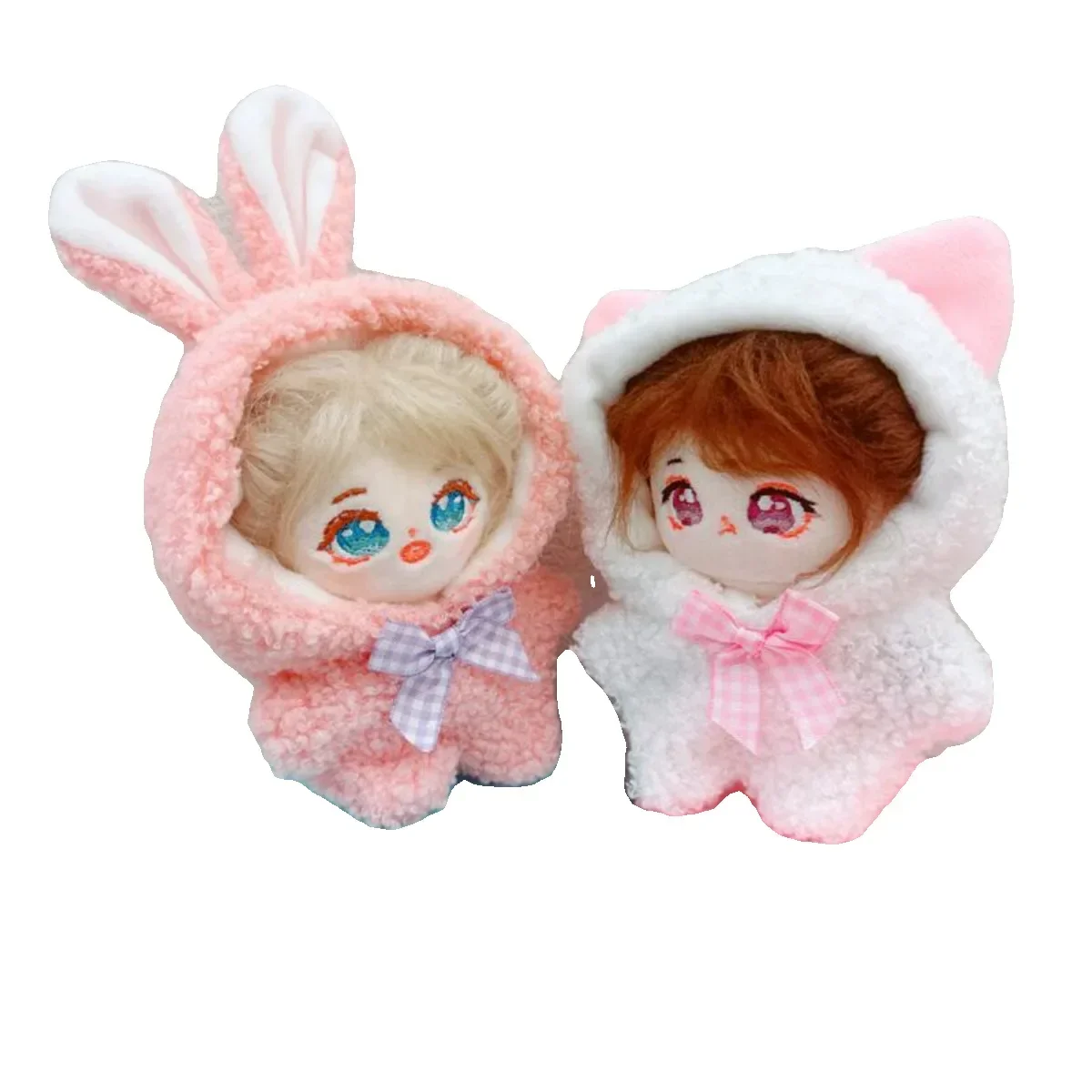 Cute Rabbit Pajama Bodysuit Clothing Princess Dress Suit  For 10cm Plush Doll's Clothes Outfit Accessories for EXO Idol Dolls