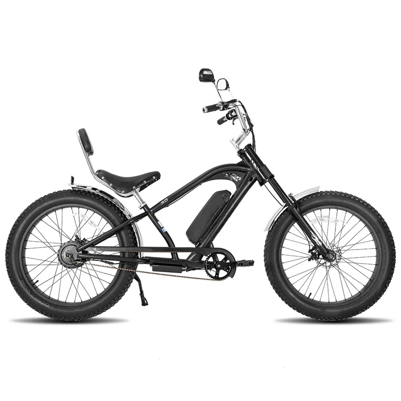 Harley Style 26 Inch Fat Tire Electric Bike 500w E Bike Motorcycle for Adult