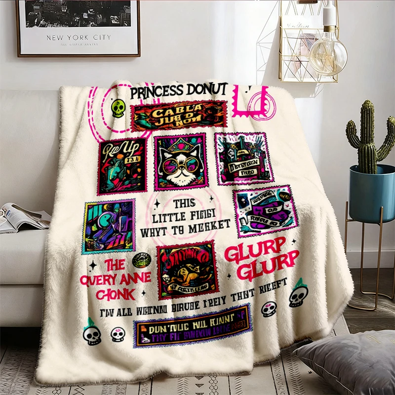 Dungeon Crawler Carl, Princess Donut, New Achievement Comfort Flannel Blanket Gift Flannel Throw Cozy Blanket