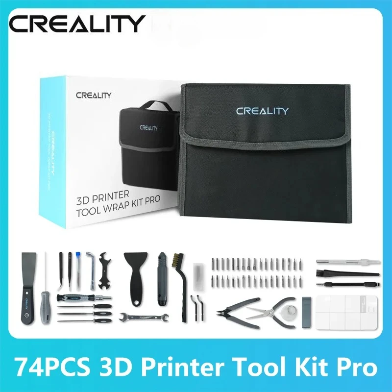 

Creality 74 шт., набор инструментов для 3D-принтера, сумка Pro для 3D-печати, удаления, ремонта, резки нити, чистящие иглы, плоскогубцы для носа 4008060094