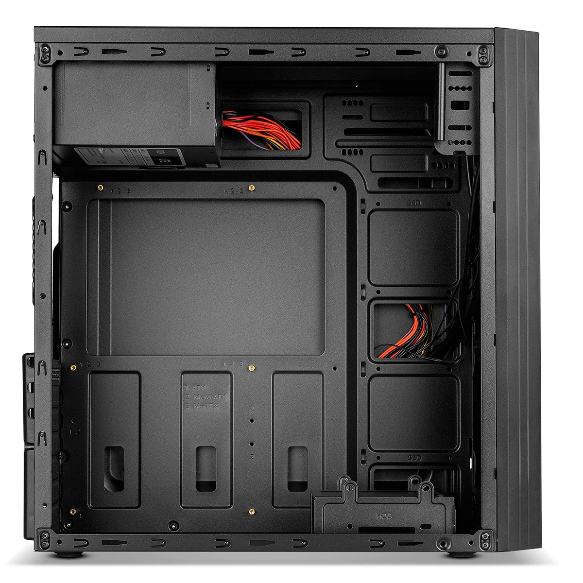 Cash Box computer PC desktop Semitorre ATX LITE 010 mit power 500w USB 3,0-NOX