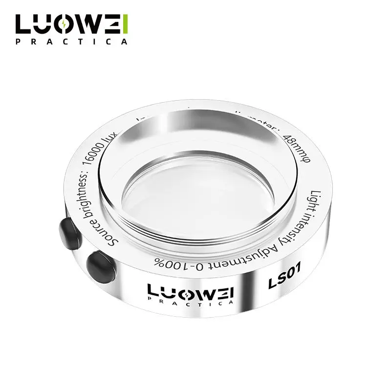 LUOWEI-High Light Microscope Lâmpada Fluorescente, Ring Light, LED Lighting Source, LW-LS01