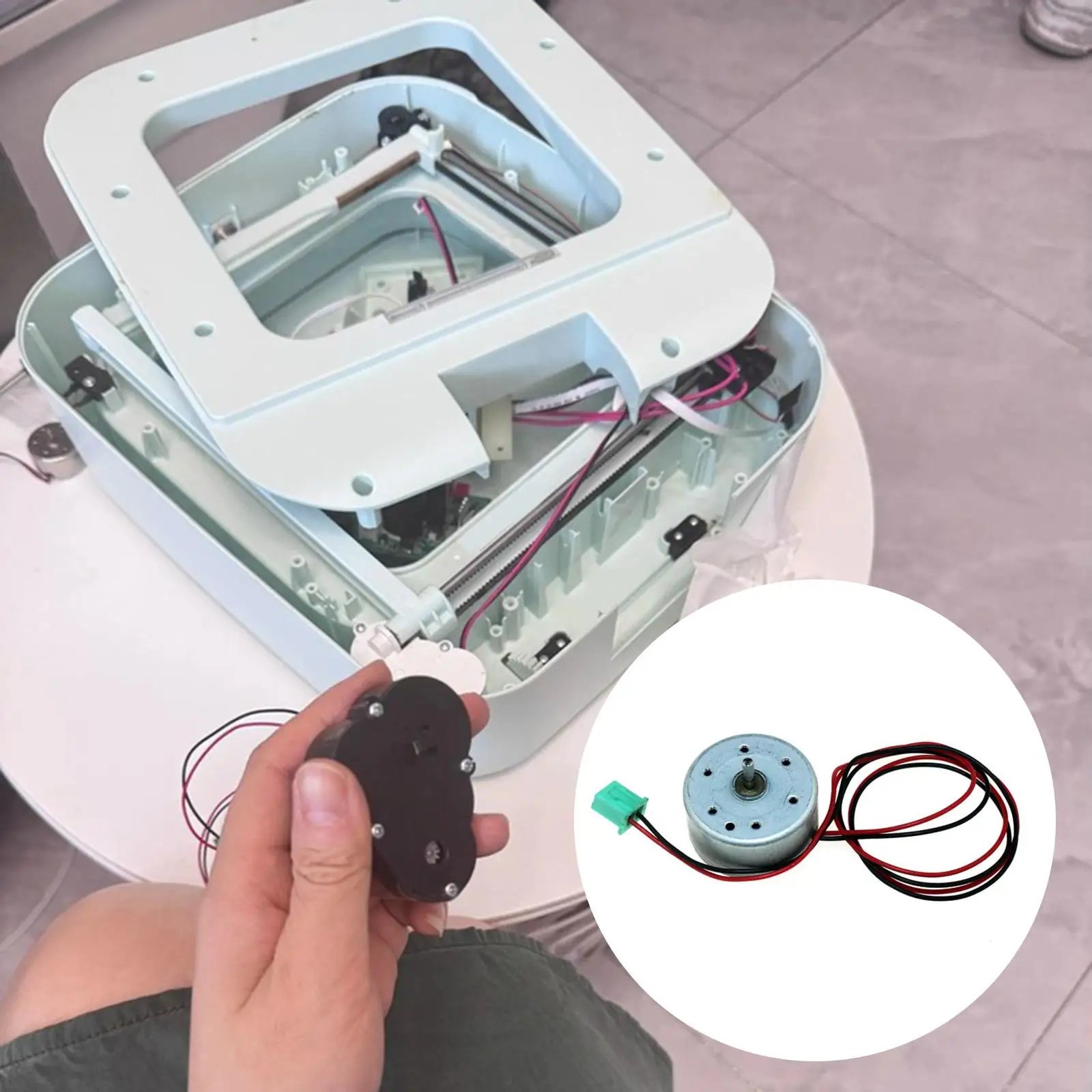 Sturdy Replacement Trash Can Lid Motor DC Power Spare Part for 60 Liter Trash Bin Home Use
