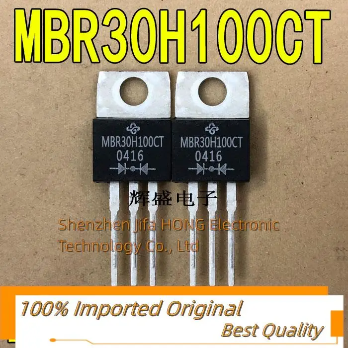 10PCS/Lot   MBR30H100CT TO-220  30A 100V Imported Original Best QualityReally Stock Original