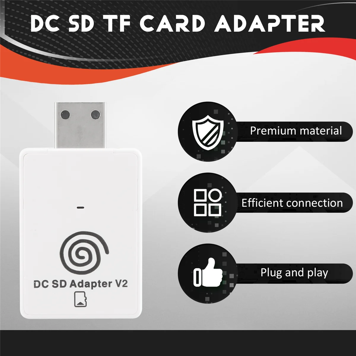 B02B-Dc Sd Tf Card Adapter Reader V2 Voor for Sega Dreamcast En Cd Met Dreamshell Boot Loader