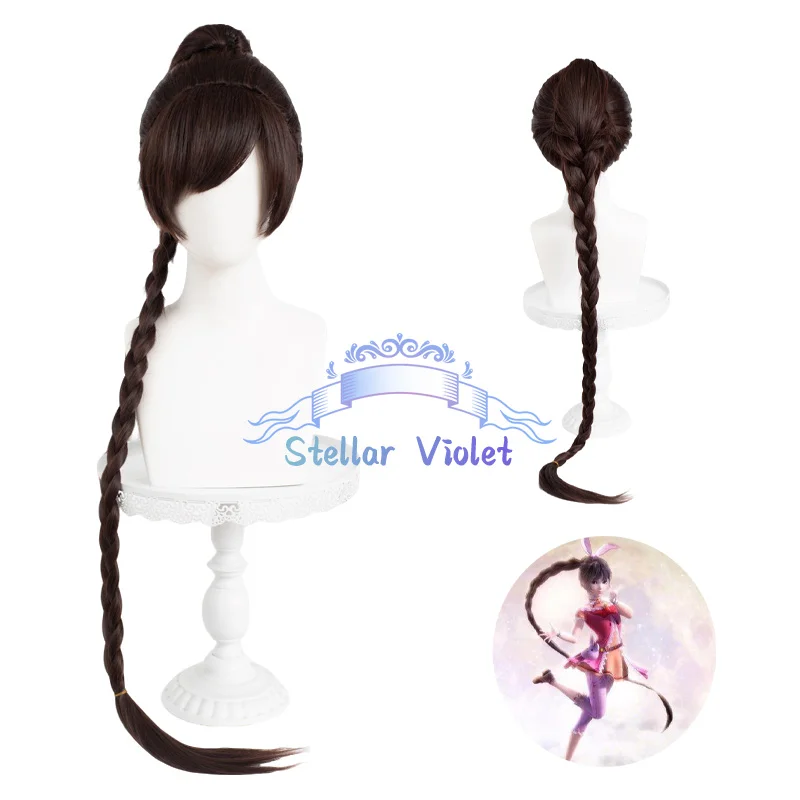 

Dance Cosplay Wig Heat Resistant Game Soul Land Dance Cosplay Anime Synthetic Wigs 105CM Long Hair Black Wig Halloween Party
