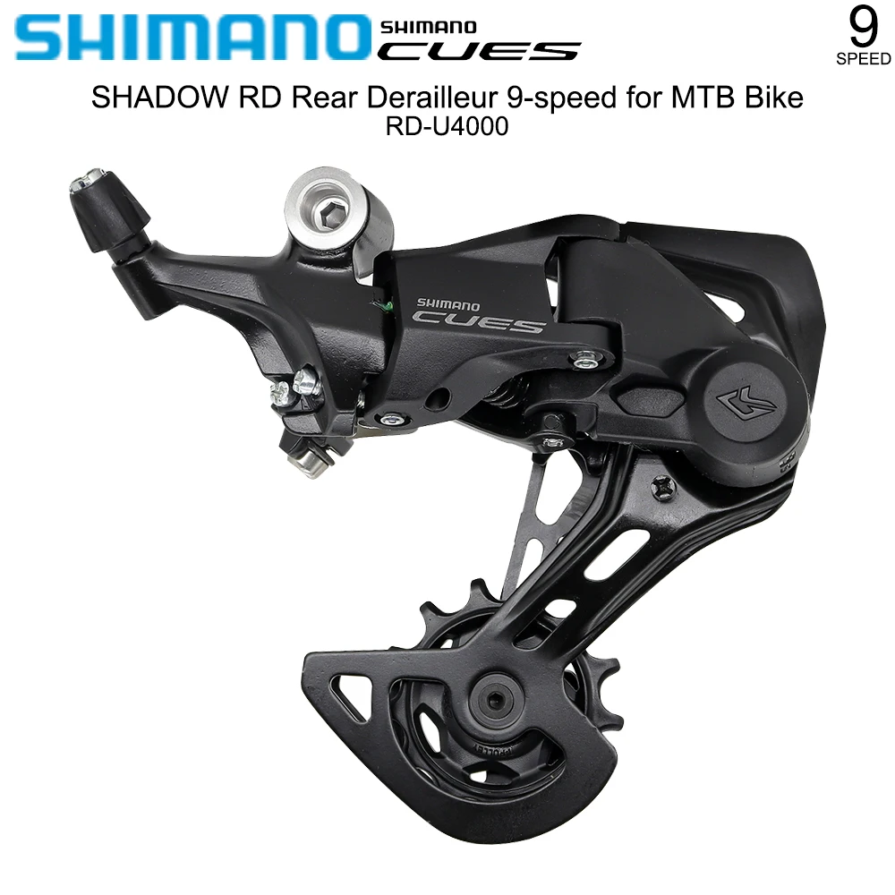 

Задний переключатель передач SHIMANO сигналов U4000 для горного велосипеда, электронного велосипеда, переключатели SHADOW RD, 9 скоростей, макс. 41 Т, кассета, оригинальные детали для велосипеда