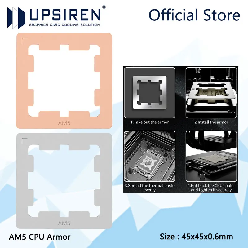 UPSIREN AMD AM5 CPU Protective Thermal Conductive Patch, Anti-Overflow Thermal Paste/Enhanced Heat Dissipation