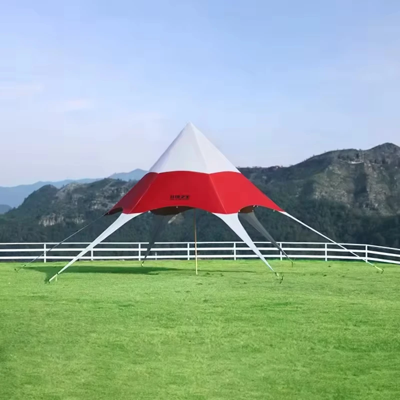 8m 10m 12m Outdoor Single Point Canopy Star Shade Spider Tent for Sale