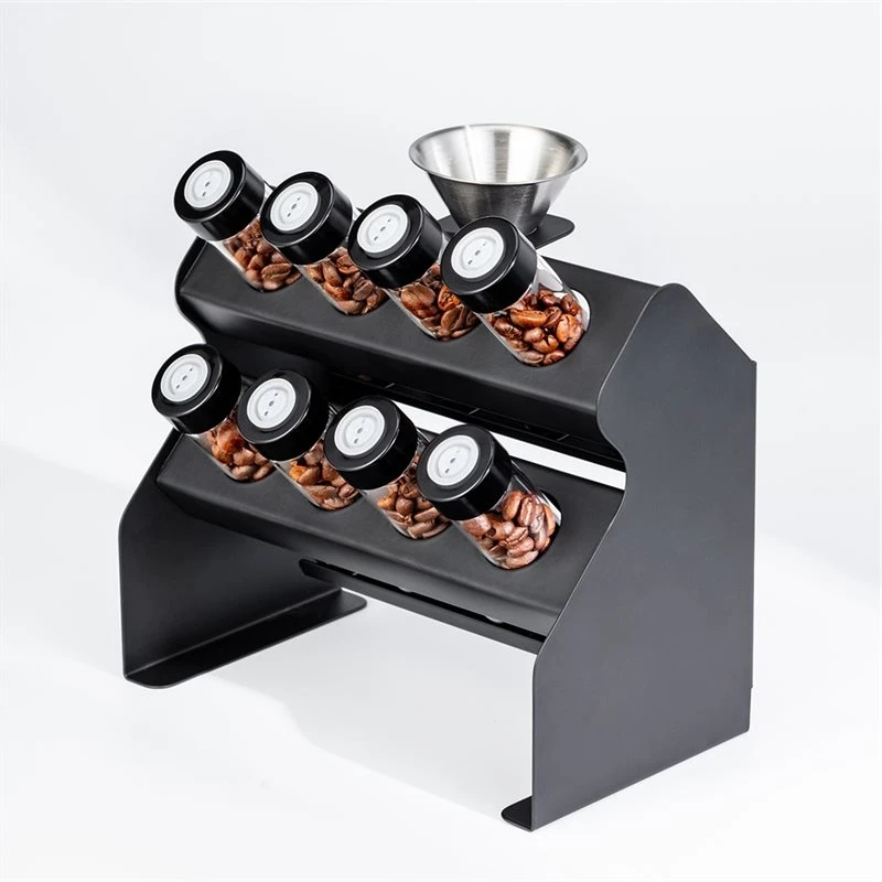 YCOC-Funnel Included Coffee Bean Storage Rack 22-25G Single Dose Coffee Bean Sample Tubes With One-Way Exhaust Valve