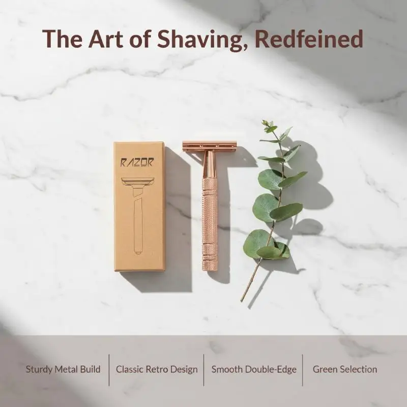 Reusable Eco Friendly Double Edge Safety Razor Perfect Shaving Shave For Men & Women Daily Hair Remove Personal Care Tools - view 3
