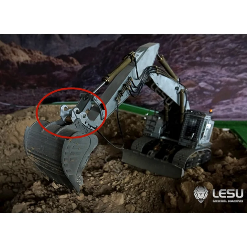RC 1/14 LESU 1/14 Large Short Tail ET35 Excavator BA-B0006-F Short Tail Fixed Seat for Tamiya VOLVO Trailer Tipper DIY Parts