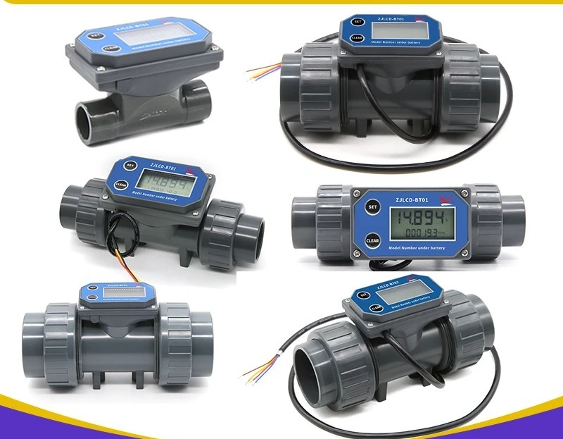 Intelligent digital water meter high-precision flow meter pipe sensor acid and alkali resistance large pipe diameter  signal