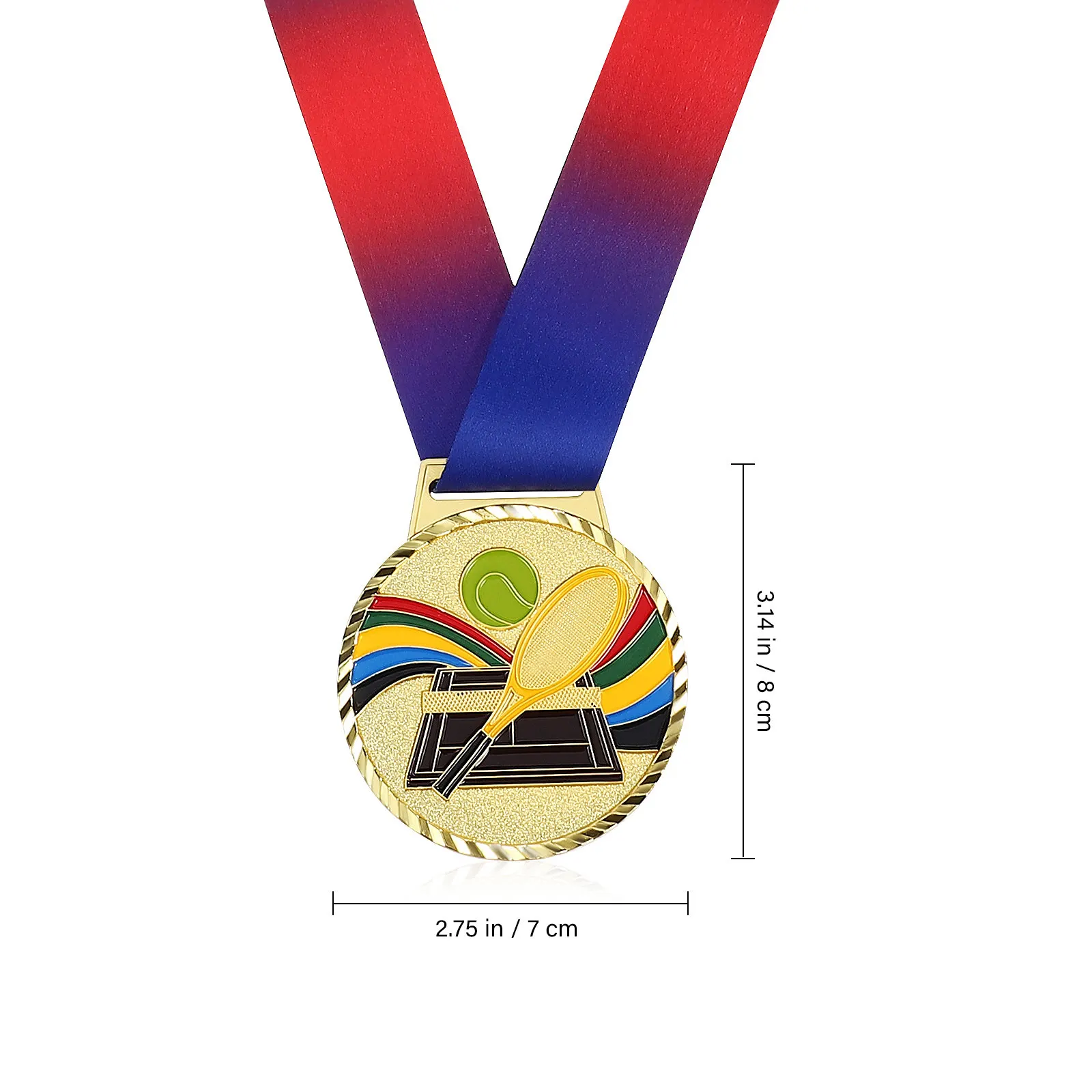 Tennis Medal Exquisite Design Zinc Alloy Winner Medal First Competition Award Medals Gifts Party Favors