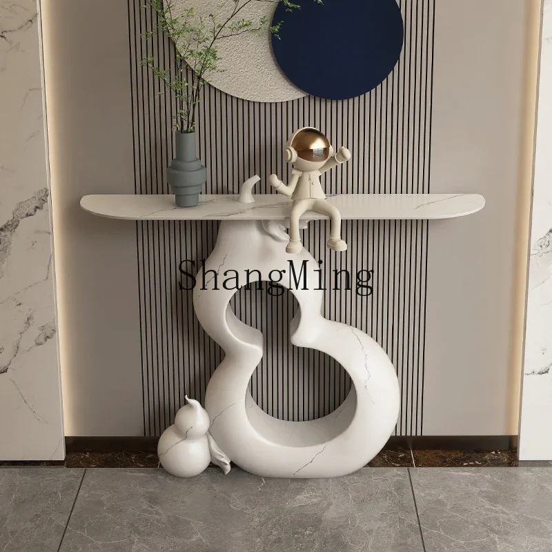 FG rock slab light luxury entrance table high-end simple entrance table living room corridor entry bill