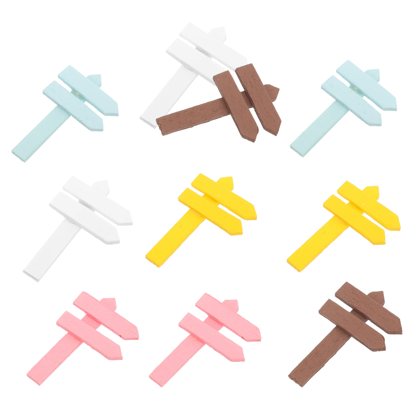 

10 Pcs Wooden Gardening Labels Durable for Landscaping Nursery Plants Mini Decorations Plaque Ornaments