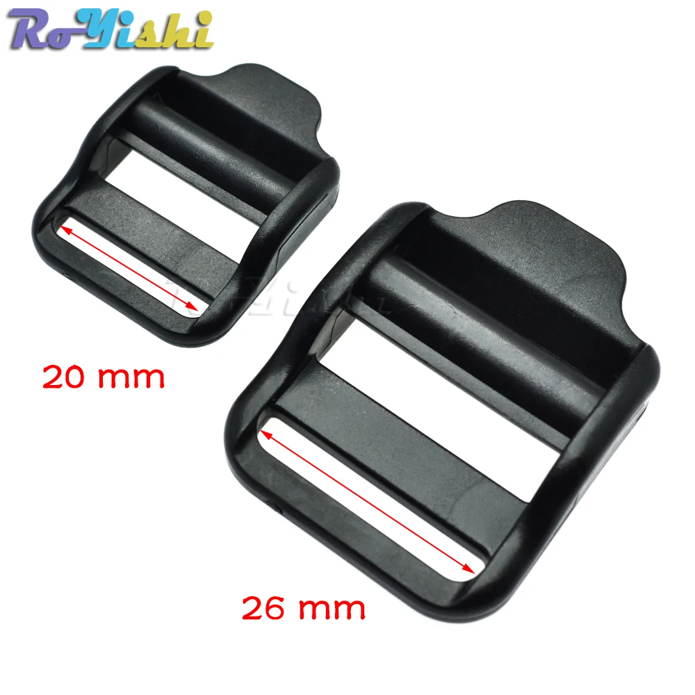 Plastic Ladder Lock Slider Buckle Adjustable for Backpack Straps Webbing 20mm 26mm