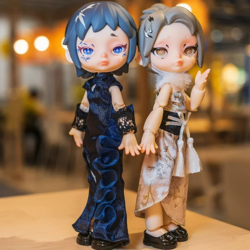 

LAURA BJD Floating Light Brocade Series Blind Box Movable Joints Mystery Bag Toys Action Anime Figure Model Trendy Surprise Gift