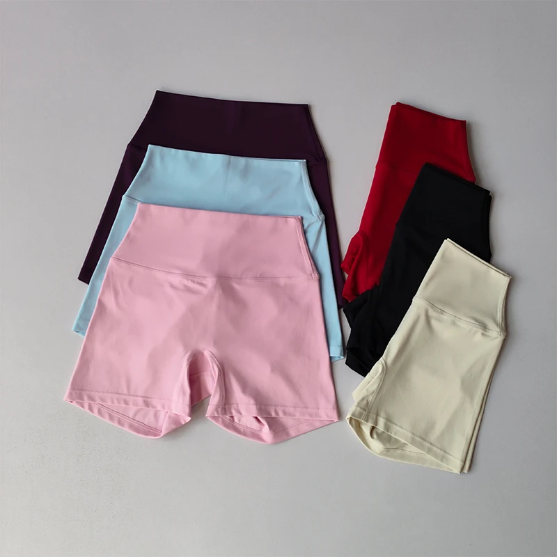 Yoga Shorts for Women in Summer High Waist Nude Sense Sports Running Pants Quick-drying Fitness Pants Outside Wear Sports Tights