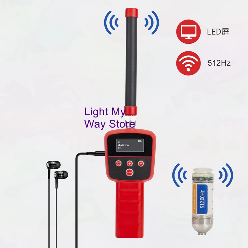 

Underground pipe line direction detector accurate positioning HD endoscope 512HZ signal search receiver