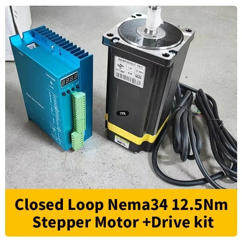 Motor Driver Kit Cnc 3 4 5 Axis Stepper Motor Kit 4.5Nm 8Nm 12Nm Nema 34 Closed Loop Stepper Motor With Encoder Digital Display