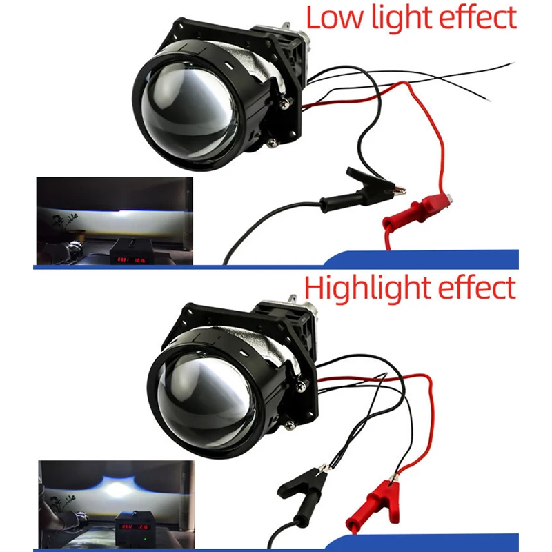 QIDEWIN lensa proyektor Led Bi 3.0 inci, lampu depan Led H4 H7 Hella 3R G5 H1 120W 9005 40000LM kit hiperbolid Retrofit