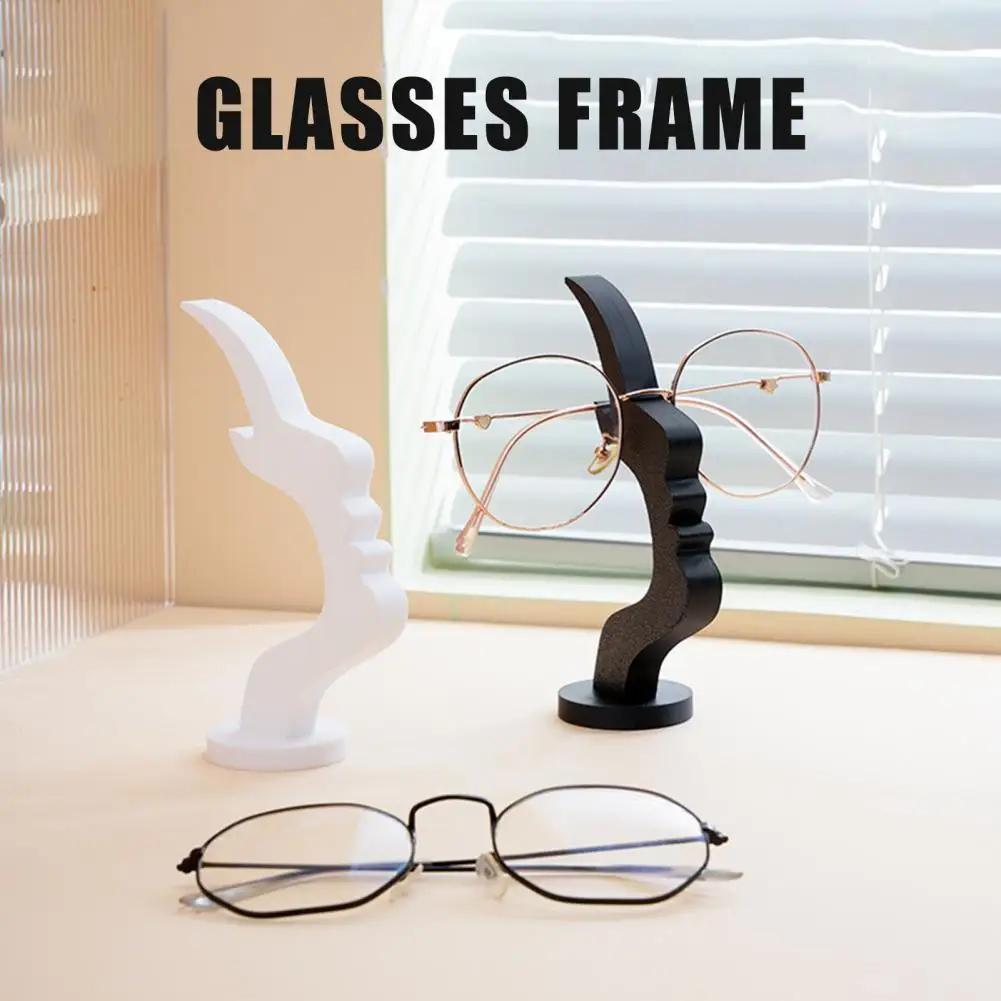 Glasses Stand for Desk Face Shaped Glasses Holder Stand 3d Printed Eyewear Display Rack Abstract Desktop Storage for Home
