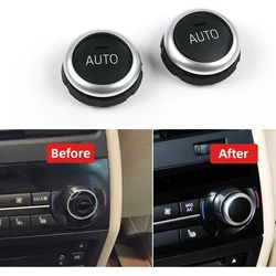 Car Rear Air Conditioning Knob Button Cover Replacement Parts A/C Rotation Climate Control Cover For BMW F15 F16 X5 X6 2014-2019