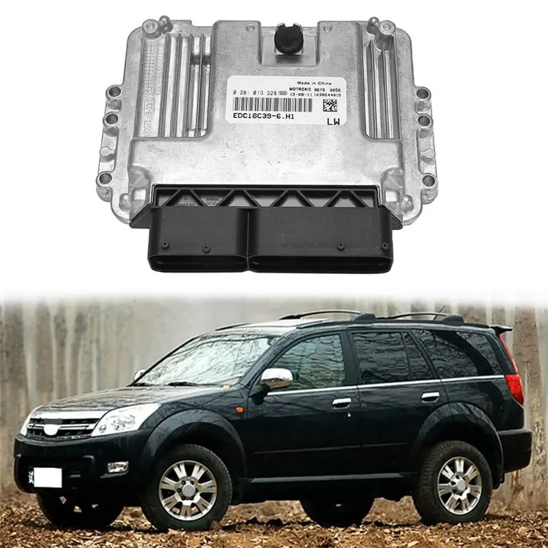 1 PCS 2.8T Car Crude Oil Engine Computer Board ECU 0281013328 EDC16C39-6 Silver For Great Wall Wingle Haval