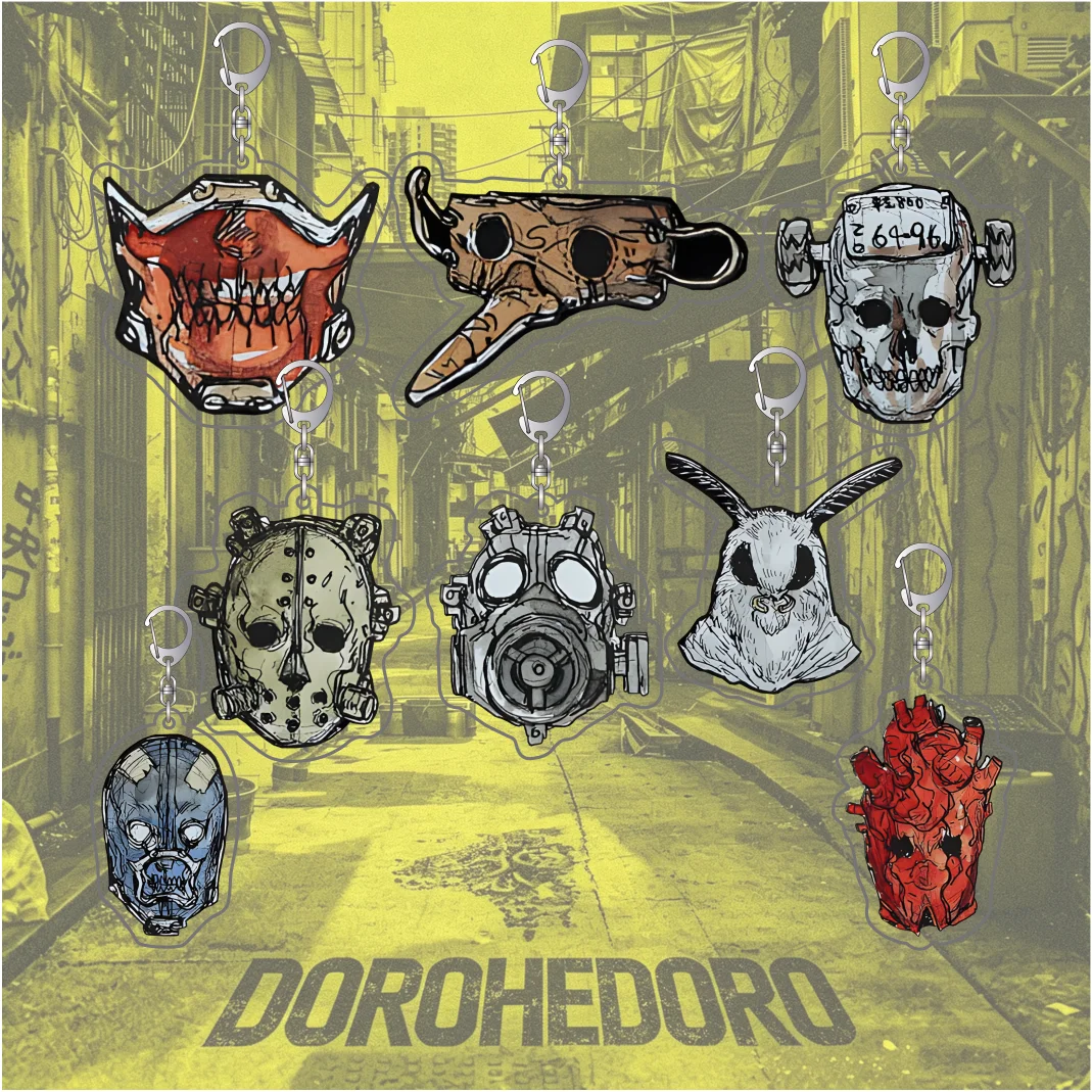Anime Dorohedoro Acryl-Schlüsselanhänger Caiman Nikaidou Noi Ebisu Schlüsselring Anhänger Tasche Auto Schlüsselring Deko Fans Sammlung Geschenke