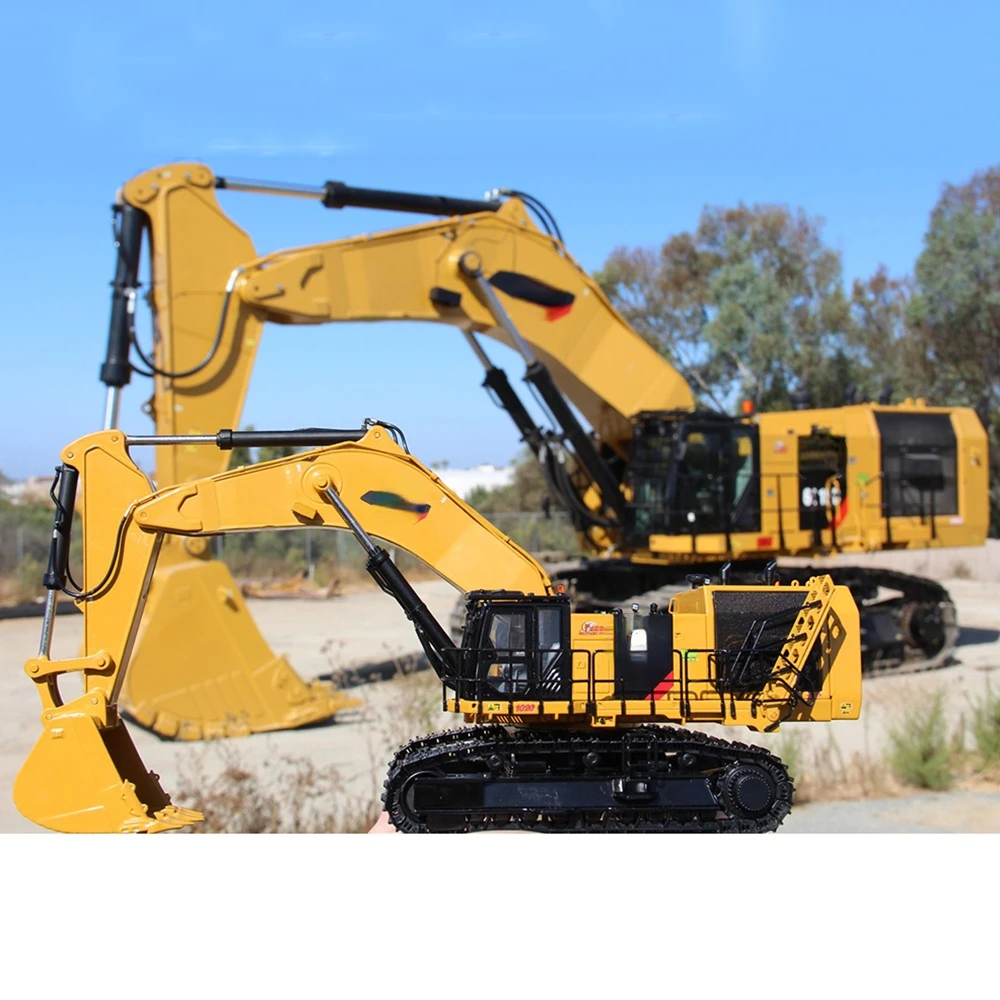 1/12 RC Hydraulic Excavator Oversized Heavy Duty Metal Model Excavator 18 Channel RC Car 2022 New Boys Toy Gift