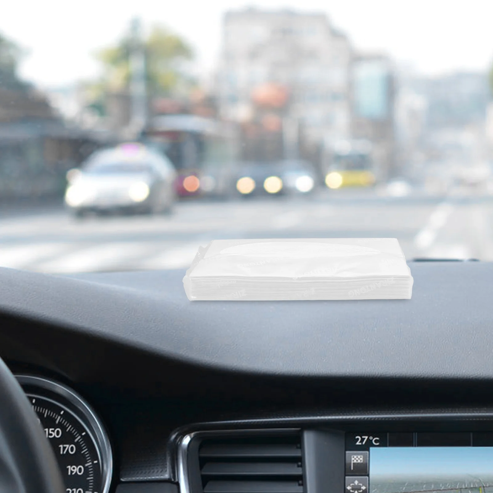 

4Packs Car Tissue Three-Layer Soft Unscented Durable Facial Tissue Pack Refill Travel Size Paper Napkins for Car Visor Use