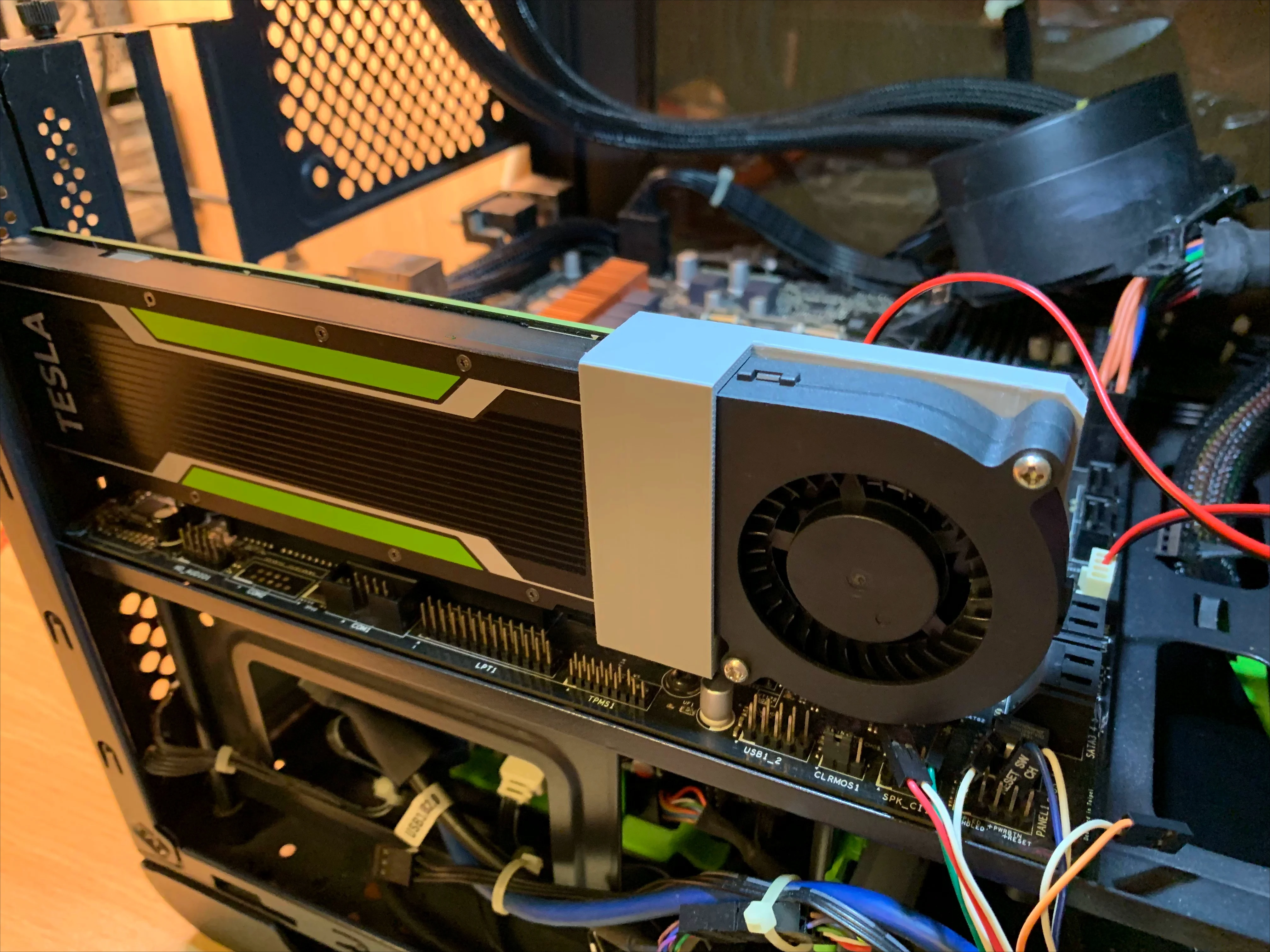 CHEN FOR NVIDIA Tesla P4, M4, T4 Mid-Tower Graphics Card Cooling Turbo Fan Assembly 6CM~~