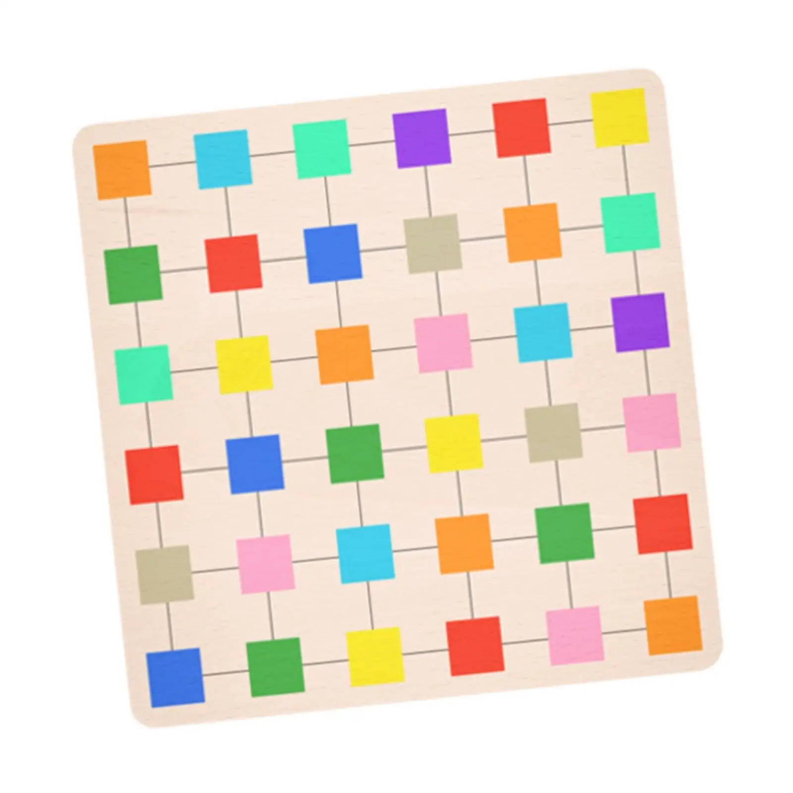 Color Block Jigsaw Board Colorful Portable Wood Logical Thinking Intellectual Toys for Toddlers Boys Girls Gifts Kids 3+ Child
