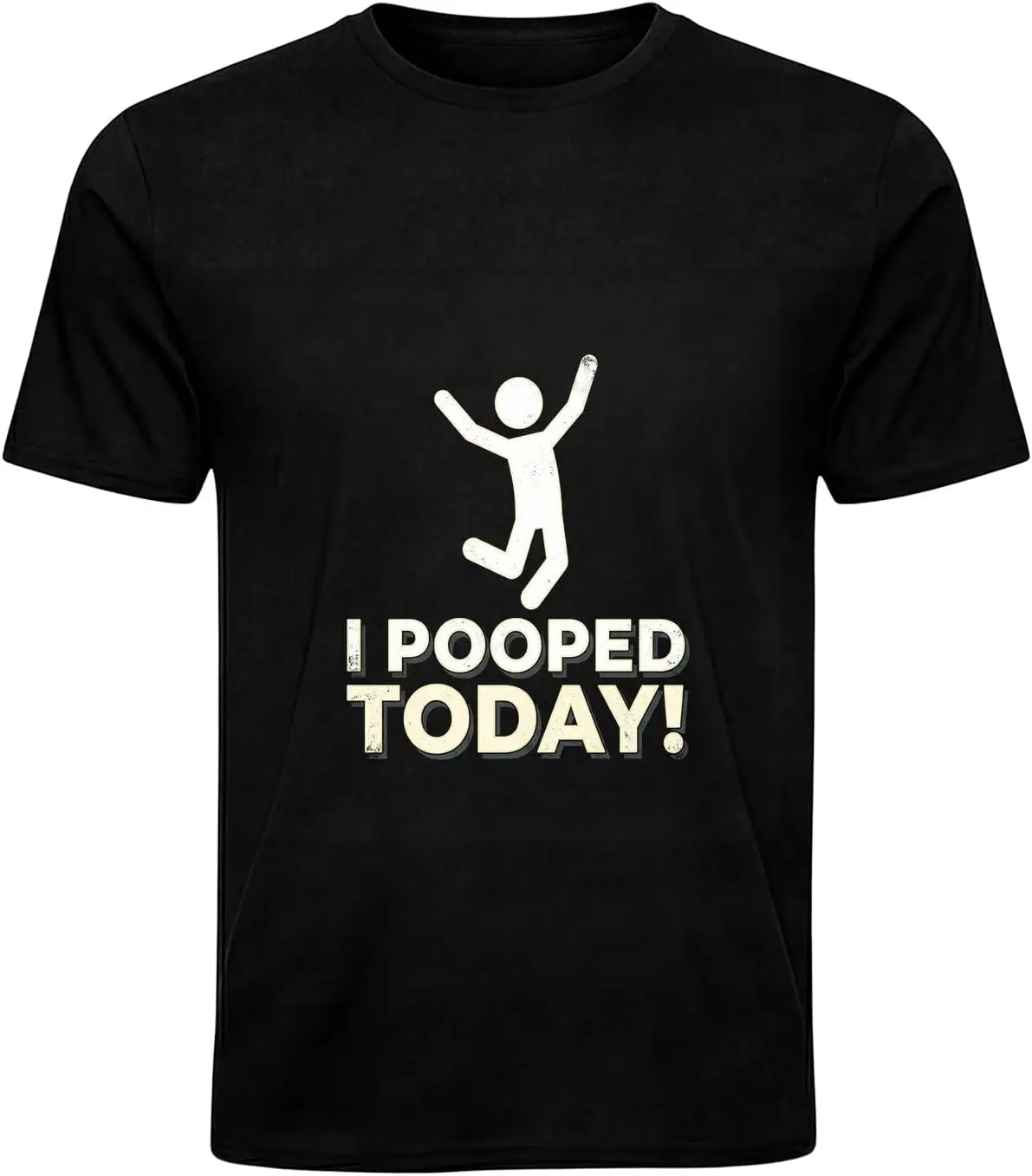 

Футболка с надписью "I Pooped Today" — классическая хлопковая футболка унисекс для мужчин и женщин, забавная футболка с юмором на тему туалета, мягкая, удобная, прочная.