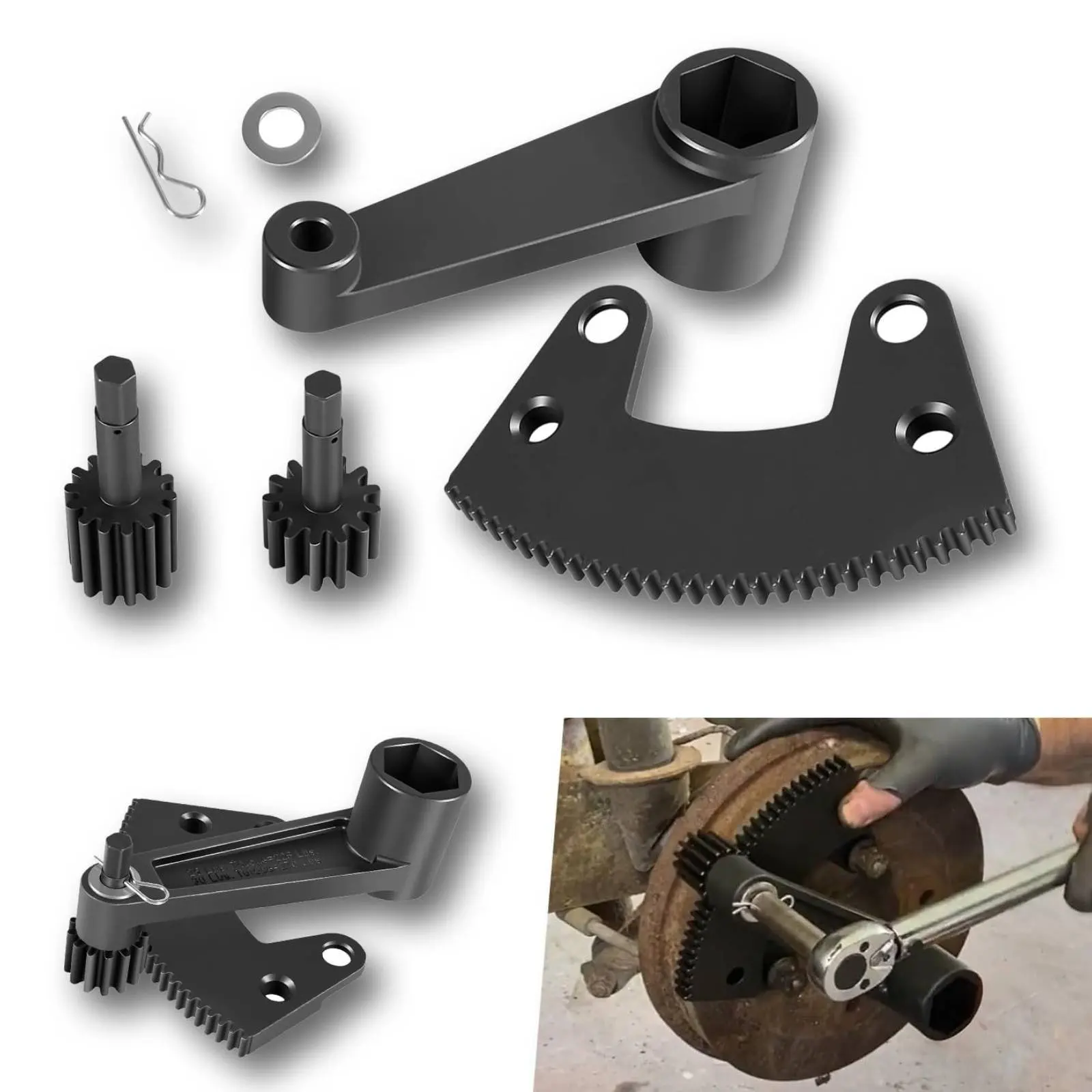 Force Multiplier Lever Tool Easy Removal and Installation Flywheel Remover Kit Flywheel Puller Set Heavy Duty for Mechanics view 6