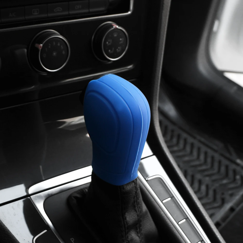 Carmilla Silicone Gear Knob Case for Volkswagen VW Golf 6 Passat B7 Jetta CC Polo Touran Tiguan Eos Scirocco Shift Knob Cover