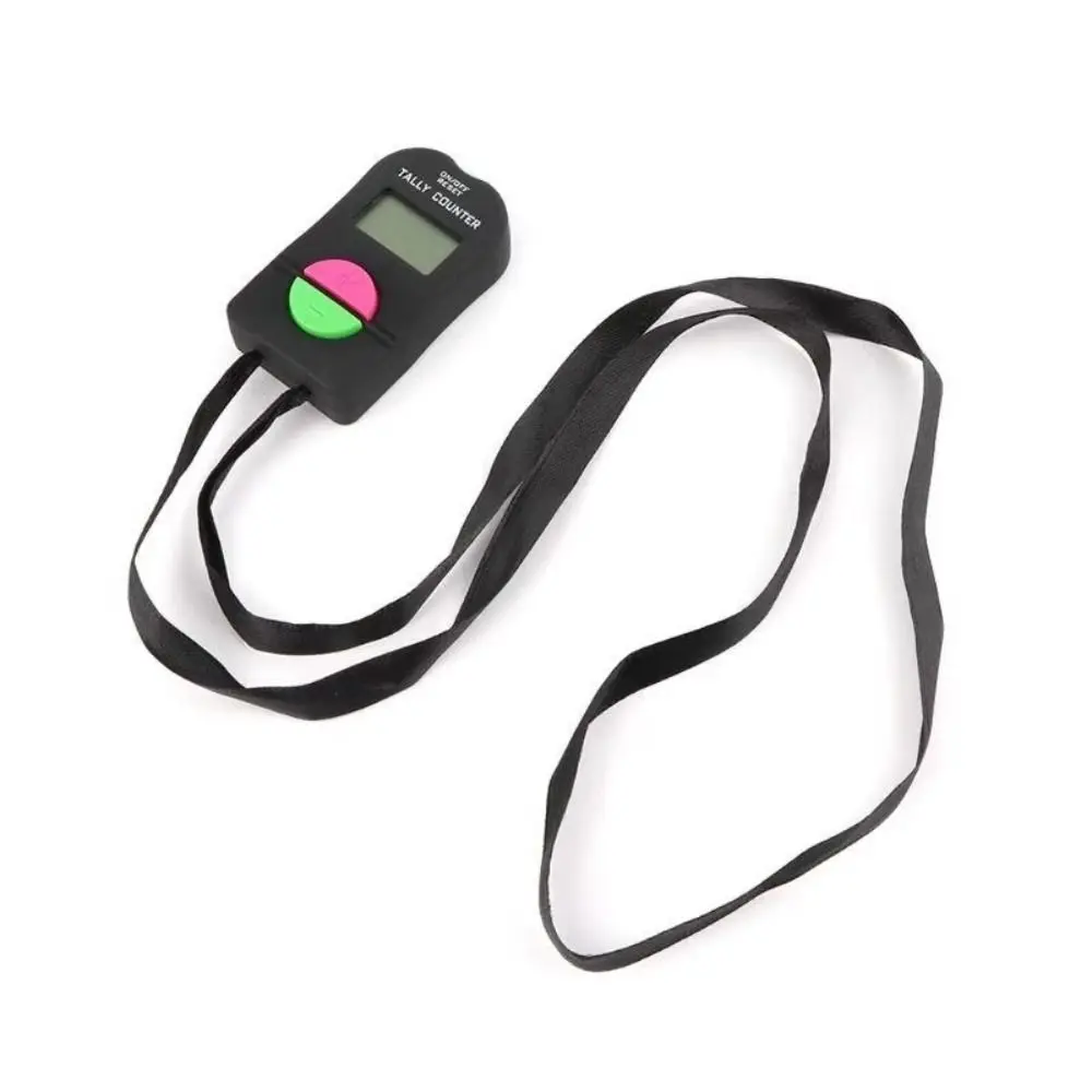 LCD Display Digital Counter 0-9999 Range Addition Subtraction Function Hand Tally Clicker Battery Powered Lightweight