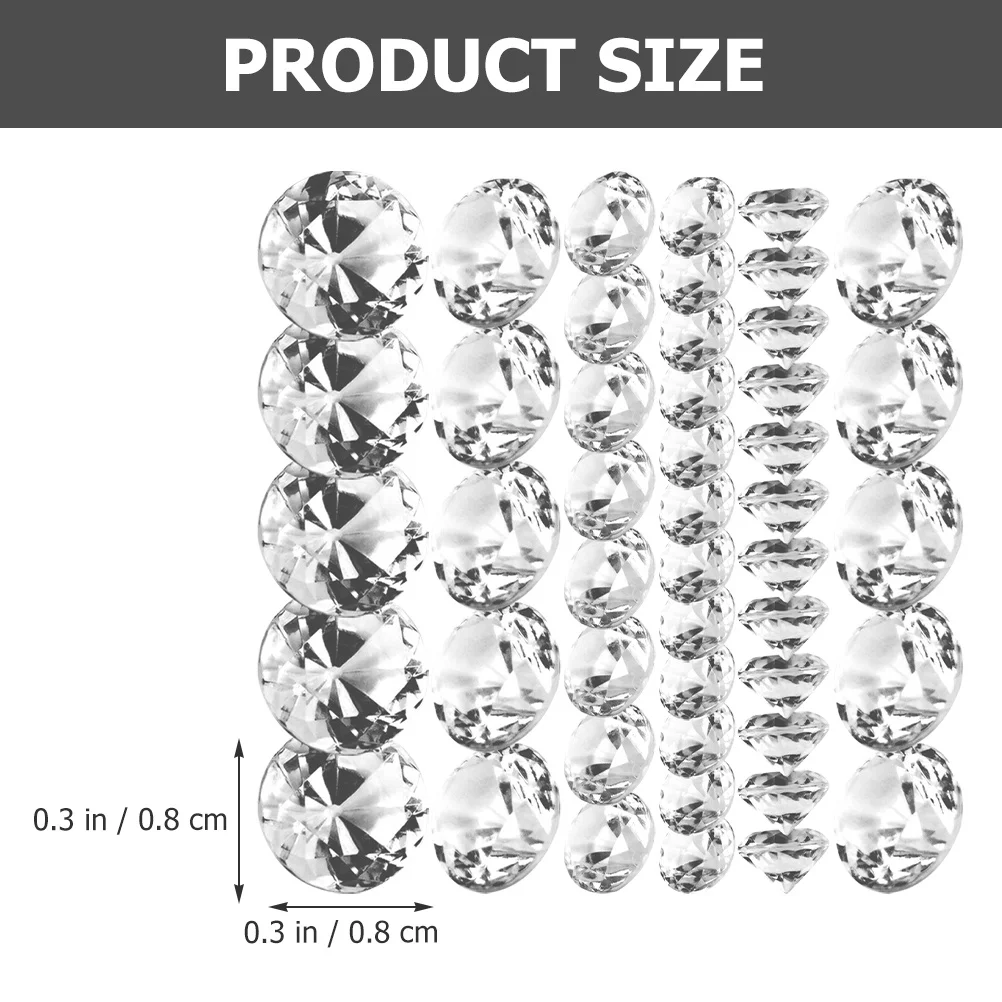 500 szt. Akrylowych Diamentowych Cyrkonii Wypełniaczy do Wazonów Dekoracji Stołu na Przyjęcia Weselne DIY Akrylowe Kryształy Ekspozycja Biżuterii