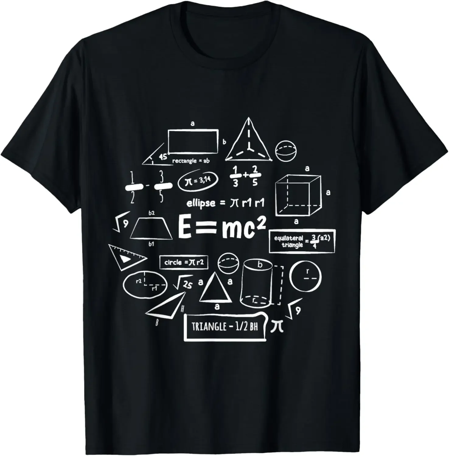 

E=mc2 Equation Unique Minimalist Relativity Science Physics T-Shirt Custom Printed Graphic T Shirts Mens T Shirt Camiseta