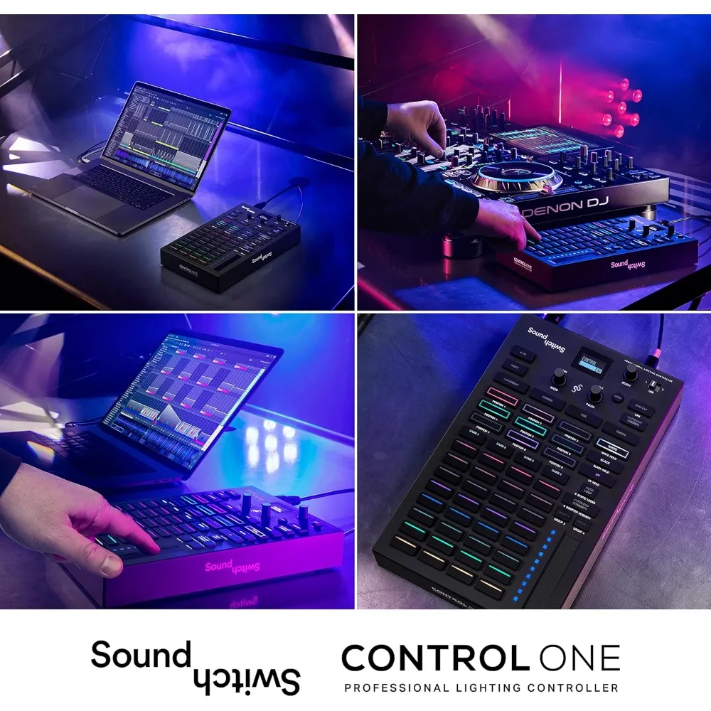 التحكم الأول - وحدة تحكم احترافية لإضاءة DMX DJ مع وصول برامج لمدة 3 أشهر وأضواء DMX