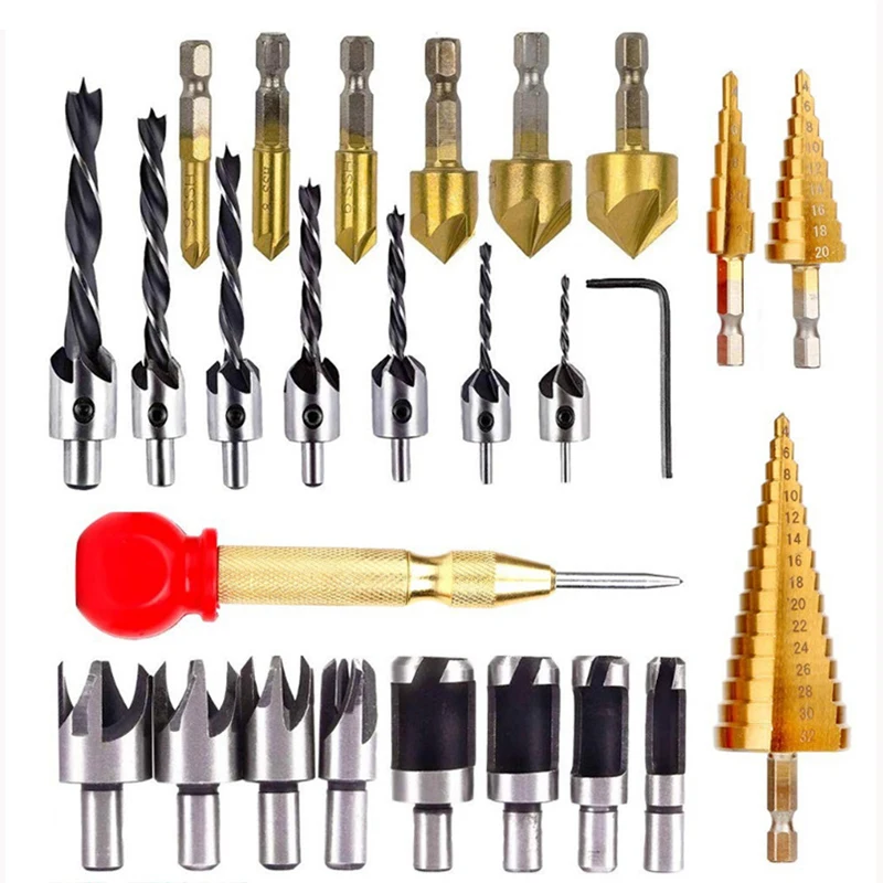 

Ecomhunt Dropshipping Woodworking Chamfer Drilling Tools Countersink Drill Bits Wood Plug Cutter And Automatic Hand Tools